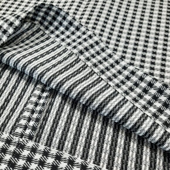 Vtg 70s handmade double-knit black gingham skirt - Picture 8 of 8